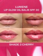 Lumene Lip Glow Oil Balm tonirno olje za ustnice SPF 30 odtenek 3 Cherry 10 ml
