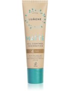 Lumene Matte Oil-Control matirajoči tekoči puder SPF 20 odtenek 4 Warm Honey / Tan 30 ml