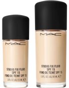 MAC Cosmetics Mini Studio Fix Fluid SPF 15 24HR Matte Foundation + Oil Control matirajoči tekoči puder SPF 15 odtenek NC10 15 ml