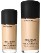 MAC Cosmetics Mini Studio Fix Fluid SPF 15 24HR Matte Foundation + Oil Control matirajoči tekoči puder SPF 15 odtenek NC16 15 ml