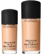 MAC Cosmetics Mini Studio Fix Fluid SPF 15 24HR Matte Foundation + Oil Control matirajoči tekoči puder SPF 15 odtenek NW20 15 ml