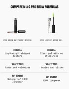 MAC Cosmetics Pro Brow Whipgrip Mousse gel za obrvi odtenek Aubergine 4 g