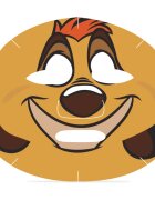 Mad Beauty Lion King Timon maska iz platna za intenzivno vlažnost 25 ml