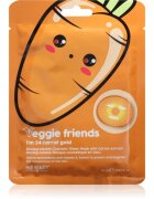 Mad Beauty Veggie Friends Carrot maska iz platna s posvetlitvenim učinkom 25 ml