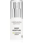 Mádara DEEP MOISTURE posvetlitvena krema za predel okoli oči proti zabuhlosti in temnim kolobarjem 15 ml