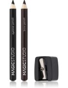Magic studio Eyeliner Pencil Brow & Sharpener set za oči in obrvi 0.5 g