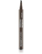 Magic studio Microfilling Brow Pen dolgoobstojen flomaster za obrvi odtenek Dark Brown 13.5 g