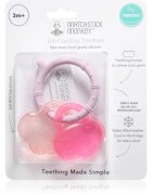Matchstick Monkey Cooling Teether grizalo s hladilnim učinkom Pink/ Dusty Pink 3m+ 1 kos