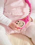 Matchstick Monkey Flat Face Teether & Soother Clip darilni set za otroke Pink