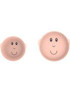 Matchstick Monkey Monkey Plate & Bowl jedilni set za otroke Dusty Pink 1 kos