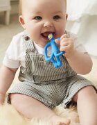 Matchstick Monkey Monkey Teether grizalo s krtačko 2v1 Blue 1 kos