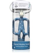 Matchstick Monkey Teething Toy and Gel Applicator grizalo s krtačko 2v1 Stars Blue 1 kos