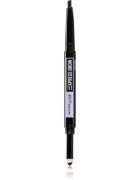 MAYBELLINE NEW YORK Express Brow Satin Duo svinčnik in puder za obrvi duo odtenek 04 - Dark Brown