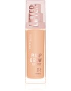 MAYBELLINE NEW YORK Lifter Plump & Glow posvetlitveni tekoči puder za naraven videz odtenek 114 30 ml