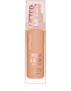MAYBELLINE NEW YORK Lifter Plump & Glow posvetlitveni tekoči puder za naraven videz odtenek 129 30 ml