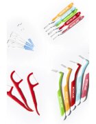 MEDIBLANC Interdental Pick-brush medzobna ščetka 07 mm Yellow 6 kos