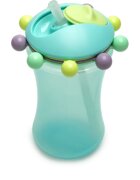 Melii Abacus Straw Sippy Cup skodelica s slamico Blue 1 kos