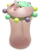Melii Abacus Straw Sippy Cup skodelica s slamico Pink 1 kos