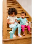 Melii Abacus Straw Sippy Cup skodelica s slamico Pink 1 kos