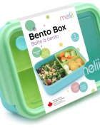 Melii Bento Box škatla za malico Blue Mint Lime 1250 ml