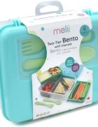 Melii Bento Box škatla za malico Blue Mint Lime 1446 ml