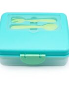 Melii Bento Box škatla za malico Blue Mint Lime 1446 ml