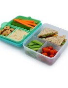 Melii Bento Box škatla za malico Blue Mint Lime 1446 ml
