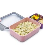Melii Bento Box škatla za malico Pink Purple Gray 1250 ml