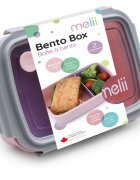 Melii Bento Box škatla za malico Pink Purple Gray 880 ml