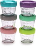 Melii Glass Food Container posoda za shranjevanje živil 6x118 ml