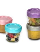 Melii Glass Food Container posoda za shranjevanje živil 6x118 ml