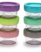 Melii Glass Food Container posoda za shranjevanje živil 6x59 ml