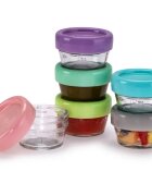 Melii Glass Food Container posoda za shranjevanje živil 6x59 ml