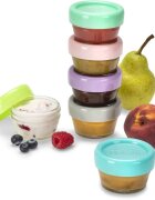 Melii Glass Food Container posoda za shranjevanje živil 6x59 ml
