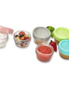 Melii Glass Food Container posoda za shranjevanje živil 6x59 ml