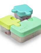 Melii Puzzle Container škatla za malico Blue & Mint 850 ml
