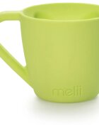 Melii Silicone Bear Mug skodelica Blue & Mint 2x145 ml