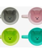 Melii Silicone Bear Mug skodelica Pink & Purple 2x145 ml