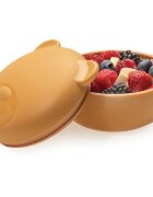 Melii Silicone Bowl with Lid škatla za malico Bear 350 ml