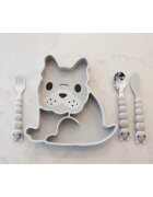 Melii Silicone Suction Plate krožnik s priseskom Bulldog 1 kos