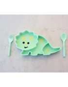 Melii Silicone Suction Plate krožnik s priseskom Dino 1 kos