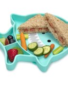 Melii Silicone Suction Plate krožnik s priseskom Shark 1 kos