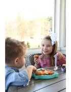 Melii Silicone Suction Plate krožnik s priseskom Shark 1 kos