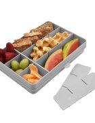 Melii Snackle Box škatla za malico Grey 1368 ml