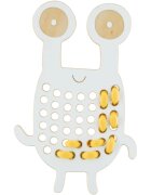 Milin Big Wooden Lacing Toy Crab Goggly aktivnostna igrača 20 cm x 13 cm x 07 cm 1 kos
