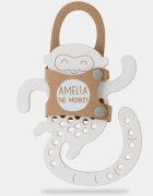 Milin Big Wooden Lacing Toy Monkey Amelia aktivnostna igrača 20 cm x 175 cm x 07 cm 1 kos