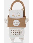 Milin Wooden Lacing Toy Mr. Teddy aktivnostna igrača 22 cm x 17 cm x 07 cm 1 kos
