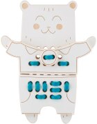 Milin Wooden Lacing Toy Mr. Teddy aktivnostna igrača 22 cm x 17 cm x 07 cm 1 kos