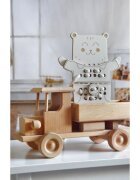 Milin Wooden Lacing Toy Mr. Teddy aktivnostna igrača 22 cm x 17 cm x 07 cm 1 kos