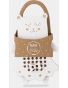 Milin Wooden Lacing Toy Mrs. Teddy aktivnostna igrača 22 cm x 16 cm x 07 cm 1 kos
